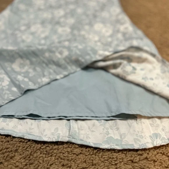 Princess Polly Ramie Strapless Mini Dress Blue Floral US Size 4 - Picture 6 of 8